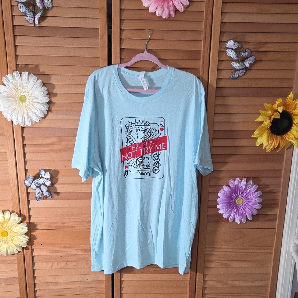 Light Blue Graphic T-Shirt
